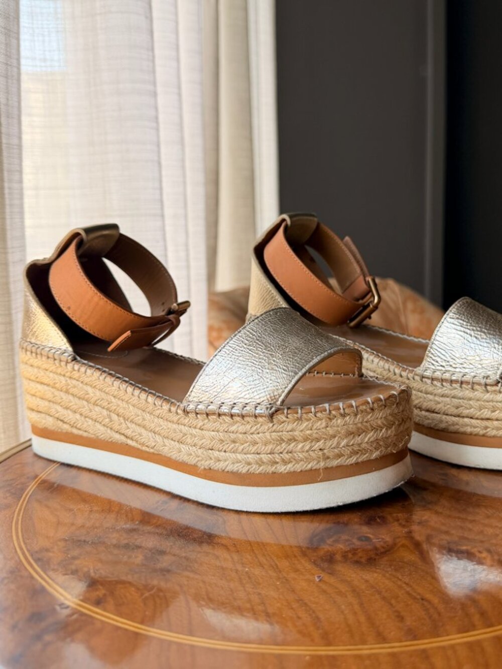 See by Chloe Platform Espadrille Wedge Sandals